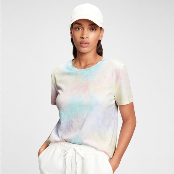 GAP Multicolor Pastel Tie-Dye T-Shirt - Picture 1 of 8